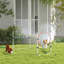 Ensemble de 3 ensembles de formation pour chien agilité - ensemble de saut à hauteur réglable et anneau de saut, dispositif de pulvérisation d'eau, sac de transport portable, sifflet pour faciliter l'installation du chien