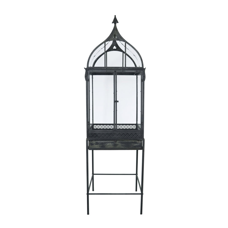 Botanist 74.75'' H x 21.25'' W Iron Display Case