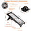 Mandoline trancheuse avec 5 pales ajustables