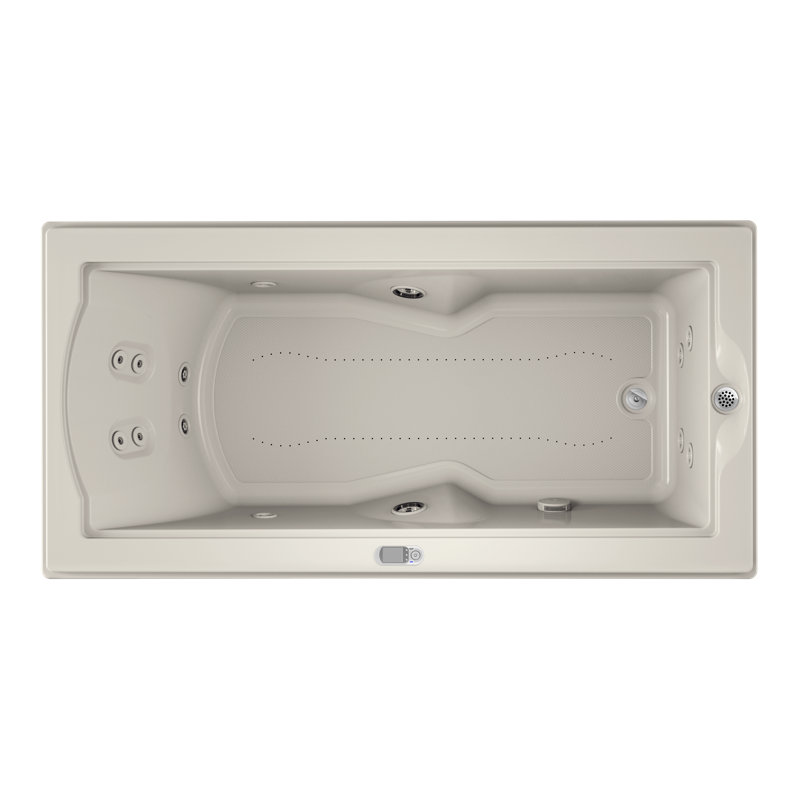 Fuzion® 70.75" x 35.5" Drop in/Undermount Combination Tub, Oyster