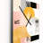 Full Moon Bloom Retro Geometry Pink Gold VII - Modern Geometric Wall Clock-99633605