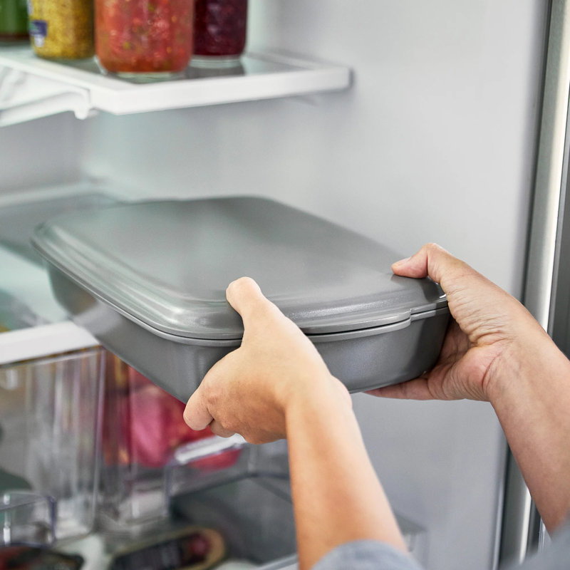 GreenPan Premiere Ovenware Healthy Ceramic Nonstick 14.6" x 9.5" Rectangular Baking Pan with Lid