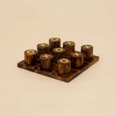 Jeu de morpion de luxe 8 pouces