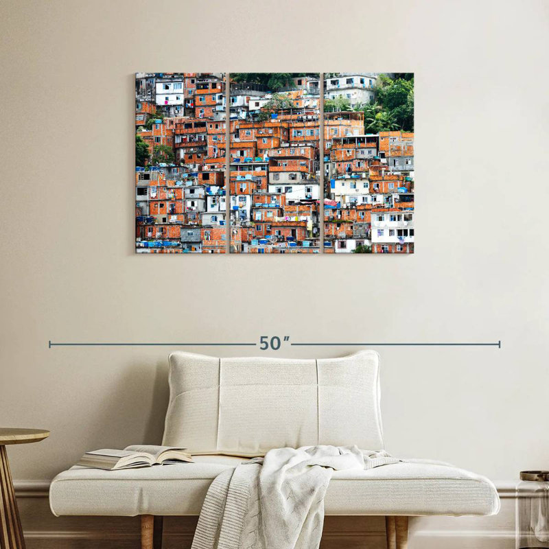 Favela à Rio, H 24 po x l 38 po