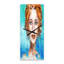 Horloge murale «A Woman Face with Eyes & Hair»-606812017