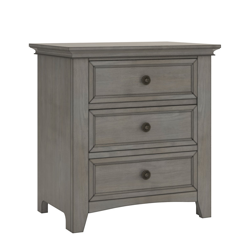 Kingery 28'' W Nightstand, Antique Gray
