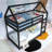 Wood Frame Twin Over Twin Size House-Shaped-Bunk Bed With Ladder,Guardrails-1453162271