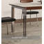 Table de salle à manger rectangulaire de style français rétro et simple avec dalle de roche en travertin-1934175444