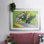 Oleanders - Matted and Framed Under Acrylic Glass, Large Living Room Wall Art