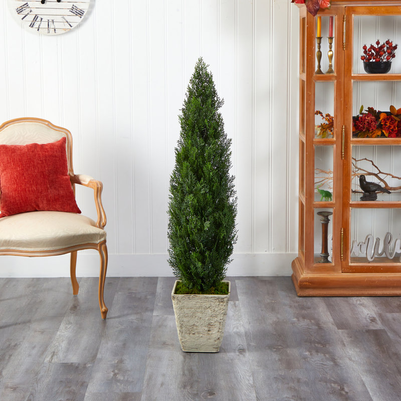 51'' Faux Cedar Tree in Planter