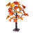 24" Fall Lighted Maple Tree Thanksgiving Halloween Decoration Tabletop Fall Tree