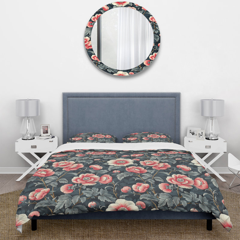 Ensemble de housse de couette Traditional, Housse de couette simple et deux taies décorative