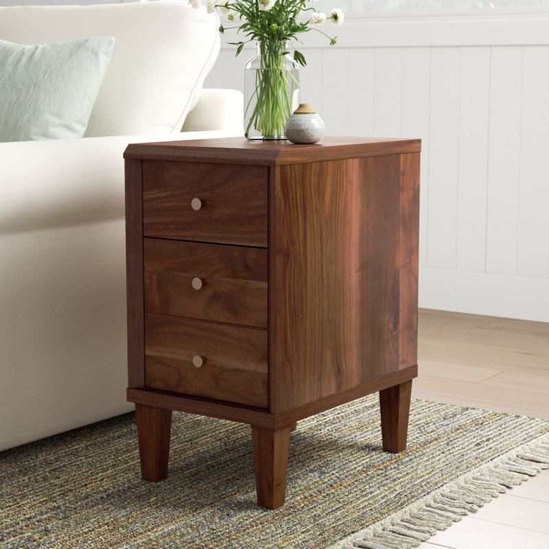 Evan 2 - Drawer End Table, Grand Walnut