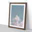 White Clouds Reaching Upwards - Framed Print-55612533-55612534