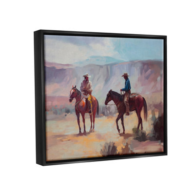 «Desert Cowboys Horses Landscape» par Ziwei Li, impression