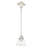 Anfrenee 1 - Light Brushed Nickel Single Pendant