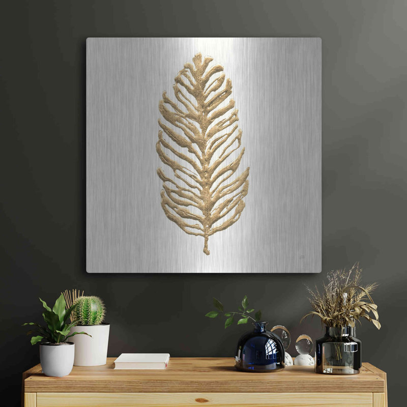 "Gilded Palm IV" par Chris Paschke, "Gilded Palm IV" par Chris Paschke, H 24 po x l 24 po