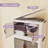 255Qt Storage Bins With Lids-Stackable Plastic Storage Bins on Wheels, Closet Organizers and Storage,Collapsible Storage Cabinet with Doors for Home Office Garage Under Stairs, 4Tier White-1191571951