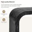 Minimalist Coffee Table With Curved Art Deco Design For Living Room Or Dining Room(Antique Black)