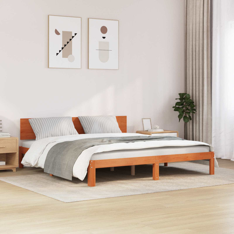 Solid Wood Bed, Super King (6')