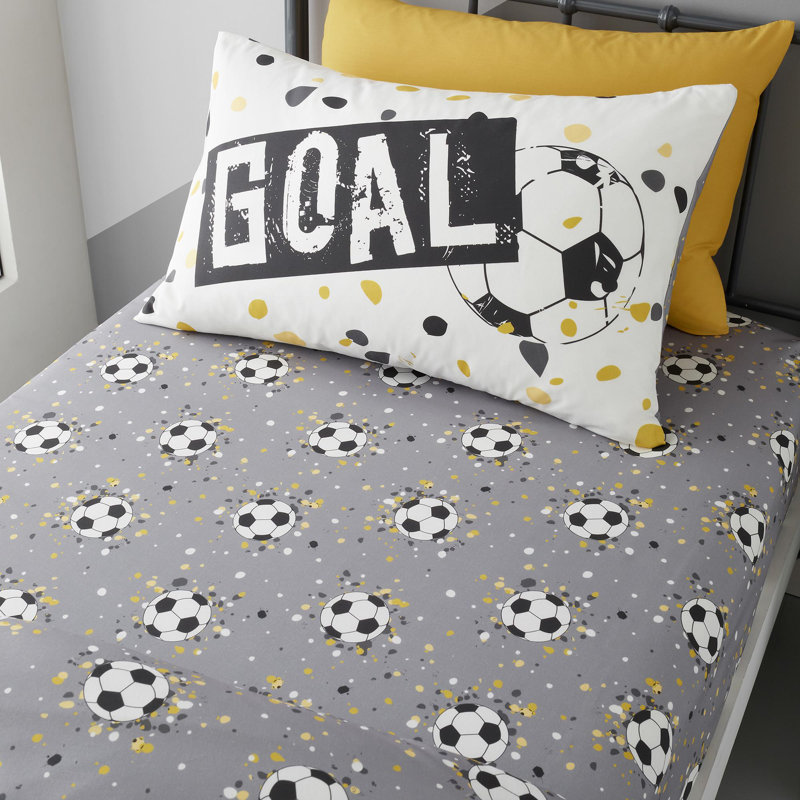 Goal Microfiber Fitted Sheet