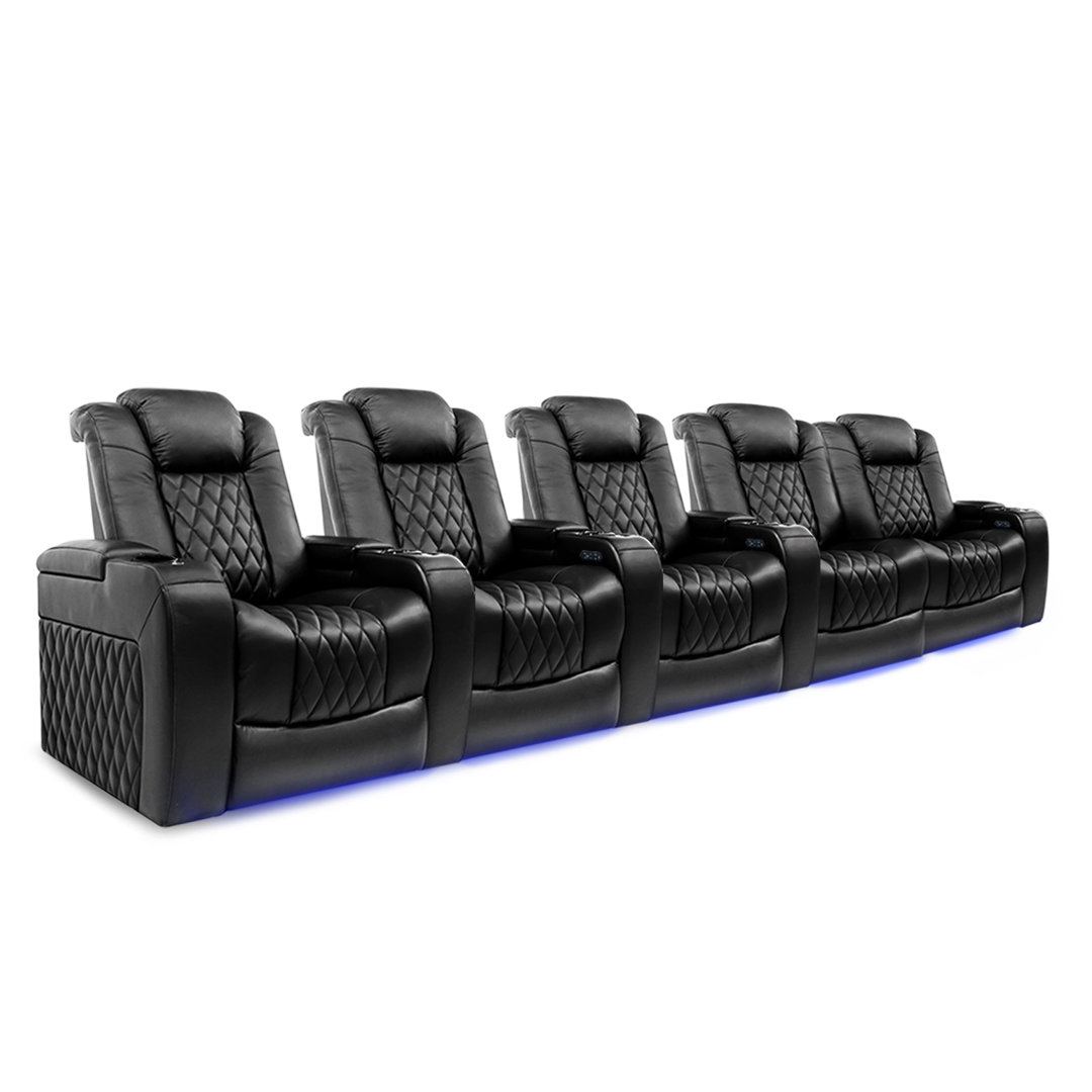 Upholstered Home Theater Seating with Cup Holder Valencia Theater Seating
