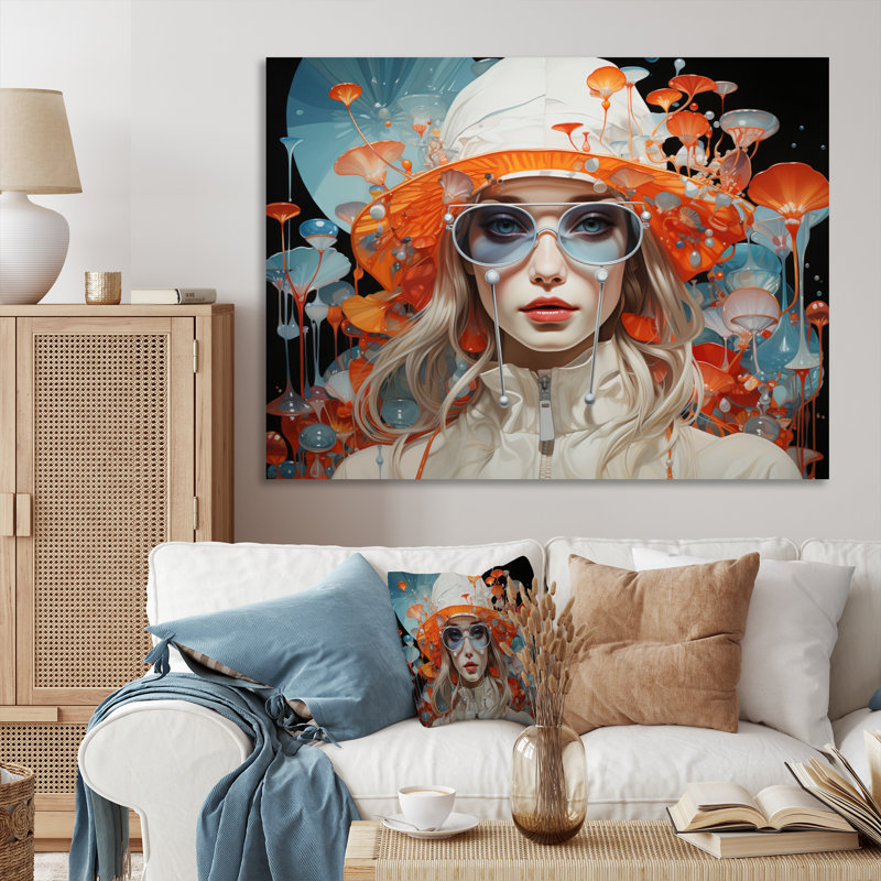 Le surréalisme explore la mode I, H 30 po x l 40 po x P 1,5 po, Toile tendue