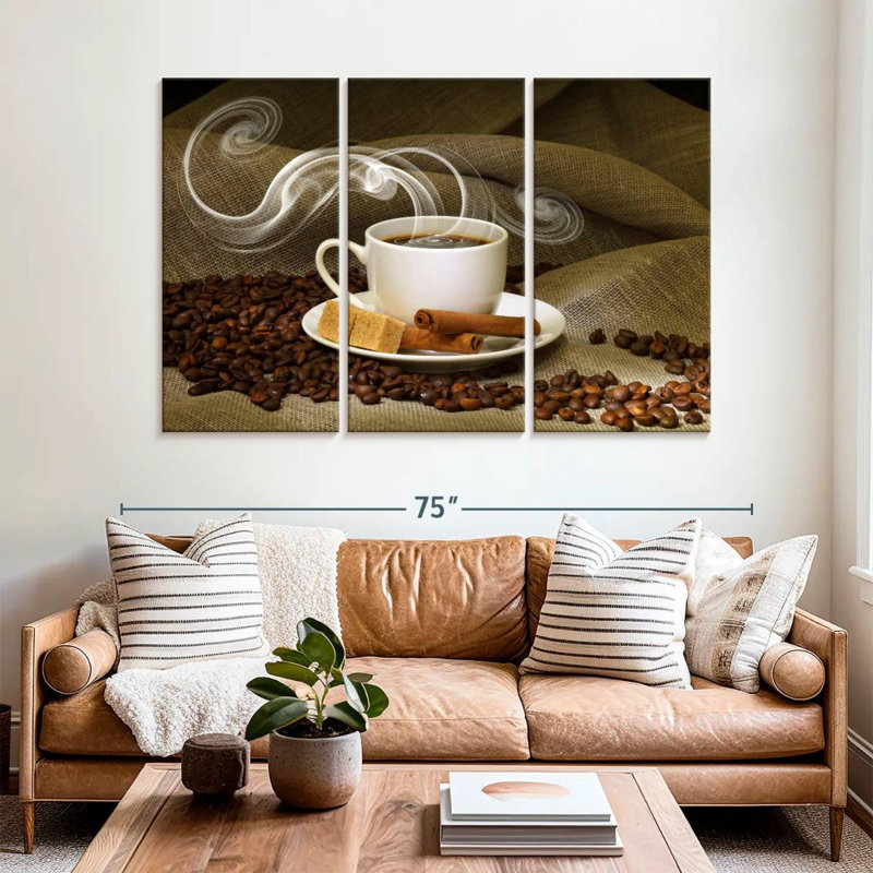 Yarlin Steaming Cinnamon Coffee, 42" H x 65" W
