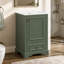 Meuble-lavabo de 20 po avec lavabo en céramique, porte à fermeture en douceur, tablette ajustable en forme de U, tiroir de compartiment et support de porte, style moderne, conception peu encombrante