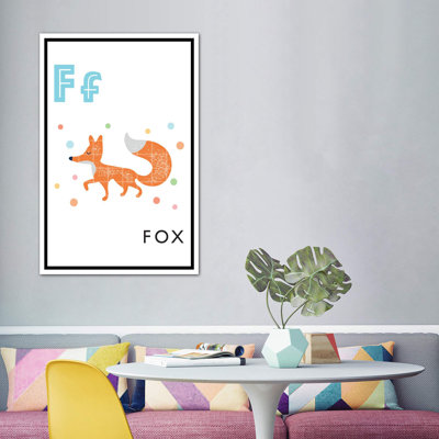 Alphabet Flash Cartes F - impression d'art graphique