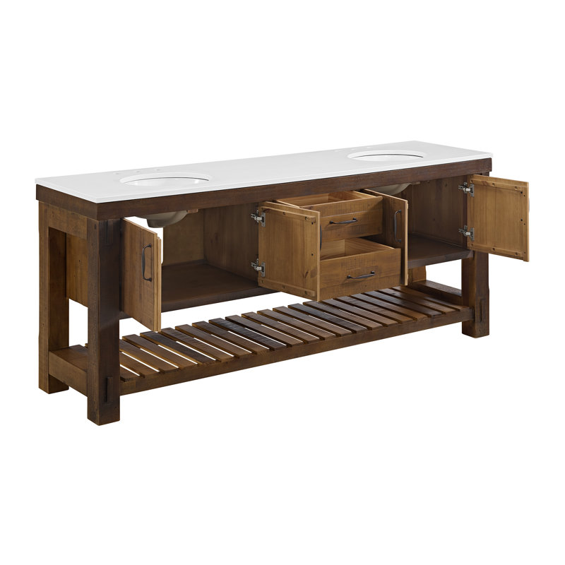 Farmhouse 84" Double Bathroom Vanity