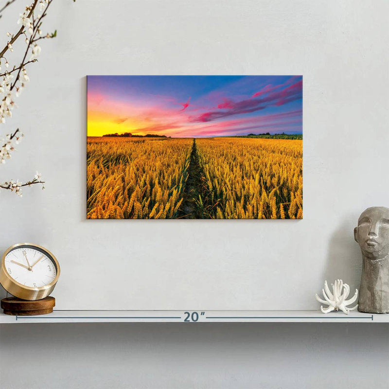 Harnek Wheat Field Path, 8" H x 12" W