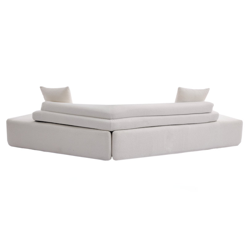 Canapé modulaire rembourré Boneless, Beige