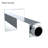 4" Metal Square Shower Arm ,Chrome