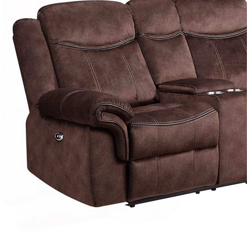 GRANITE POWER CONSOLE RECLINING LS WITH POWER SWITCH, Coffee