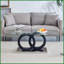 Table basse moderne et minimaliste pour le salon, facile à nettoyer et amp; Base en bois aggloméré noir peu encombrant-902625541