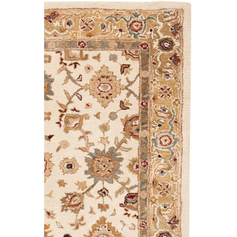 Tapis oriental en laine touffeté à la main, Rectangle 9 pi x 12 pi