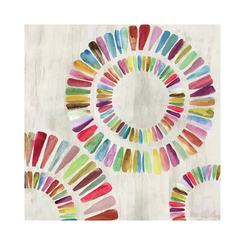 Fun Rings II by Aimee Wilson - Wrapped Canvas Painting, 45.72 cm H x 45.72 cm W x 3.175 cm D