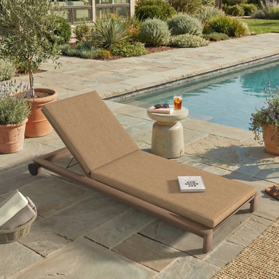 Outdoor Chaise Cushion With Sunbrella Fabric