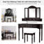 Ensemble de coiffeuse avec tabouret et miroir-677264408