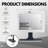 ToiletTree Products LED Fogless Shower Mirror with Shelf Makeup Mirror