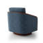 Upholstered Swivel Barrel Chair-1385574546