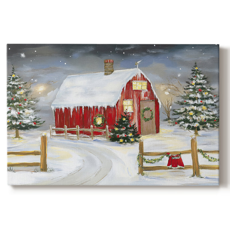 Art de Noël des Fêtes de Noël III - Toile tendue avec châssis - LV III, H 32 po x l 48 po