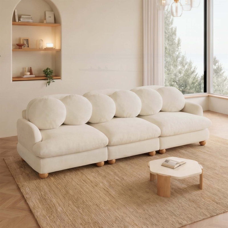 Canapé modulaire Comfy Chenille, Chenille beige