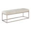 Banc de rembourrage moderne 1pc avec pieds en métal