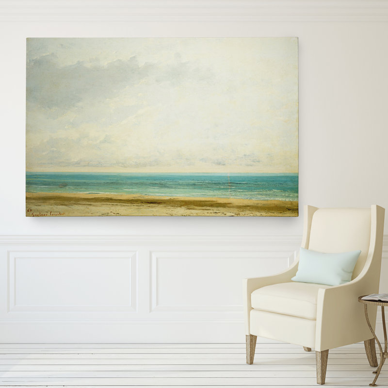 Calm Sea Coastal Print on Canvas, 24" x 36"