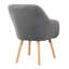 Fauteuil à oreilles Charlie avec pieds en bois massif Sherpa-1407721040