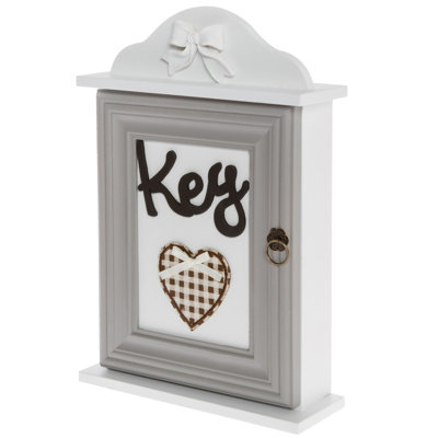 Solid Wood Wall Organizer with Key Box