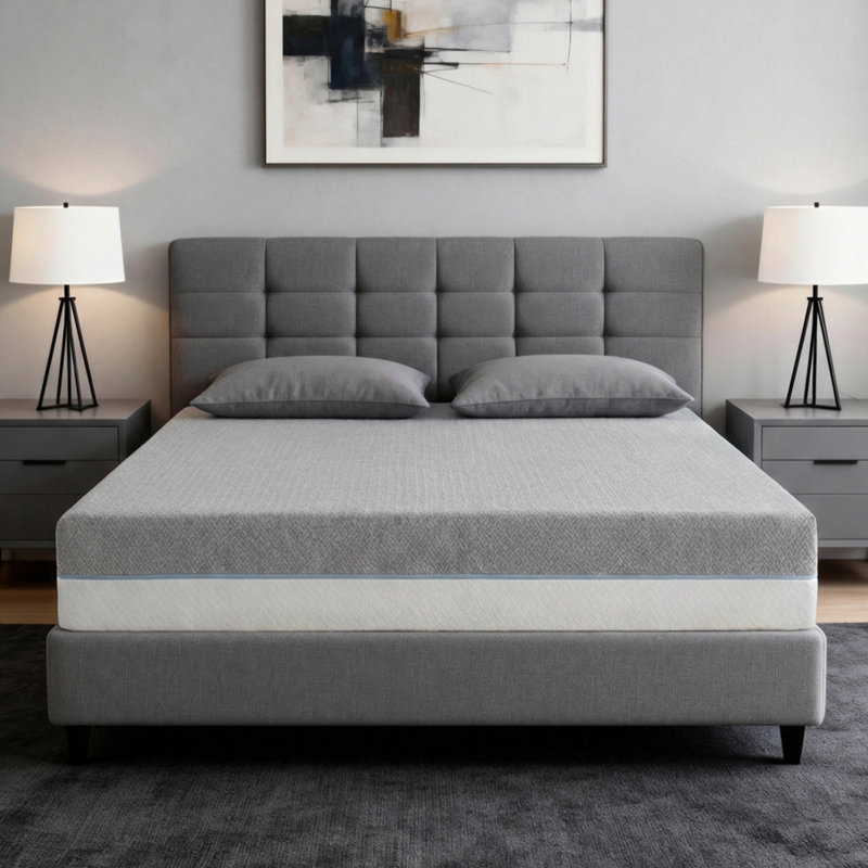 Memory Foam Mattress  In A Box, Mattress  For Pressure Relief And Cool Sleep, Medium Fir, 8", Queen