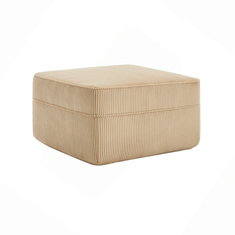 Martha Ottoman Corduroy, Camel